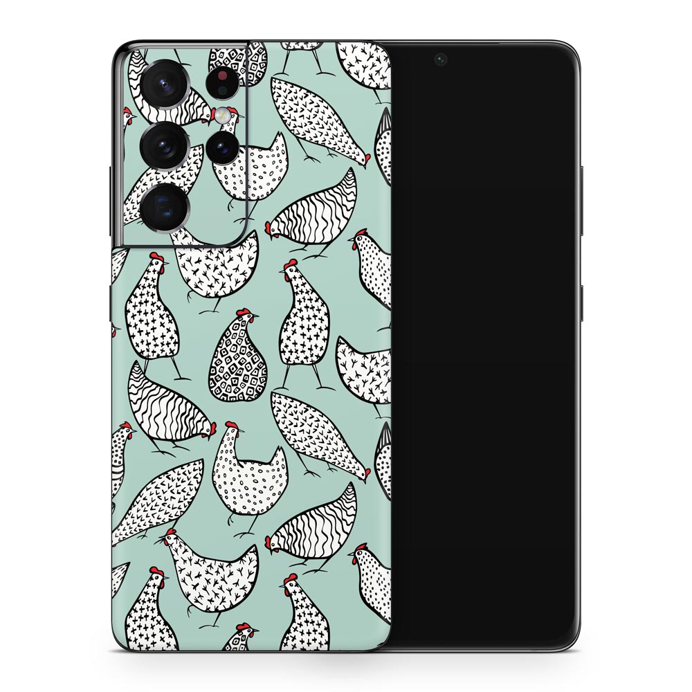 Hen Peckin&#39; Galaxy S21 Skin