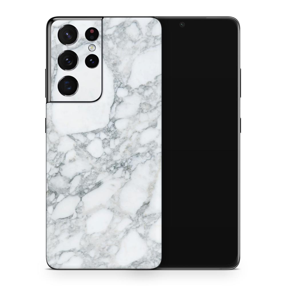 Arabescato Marble Galaxy S21 Skin