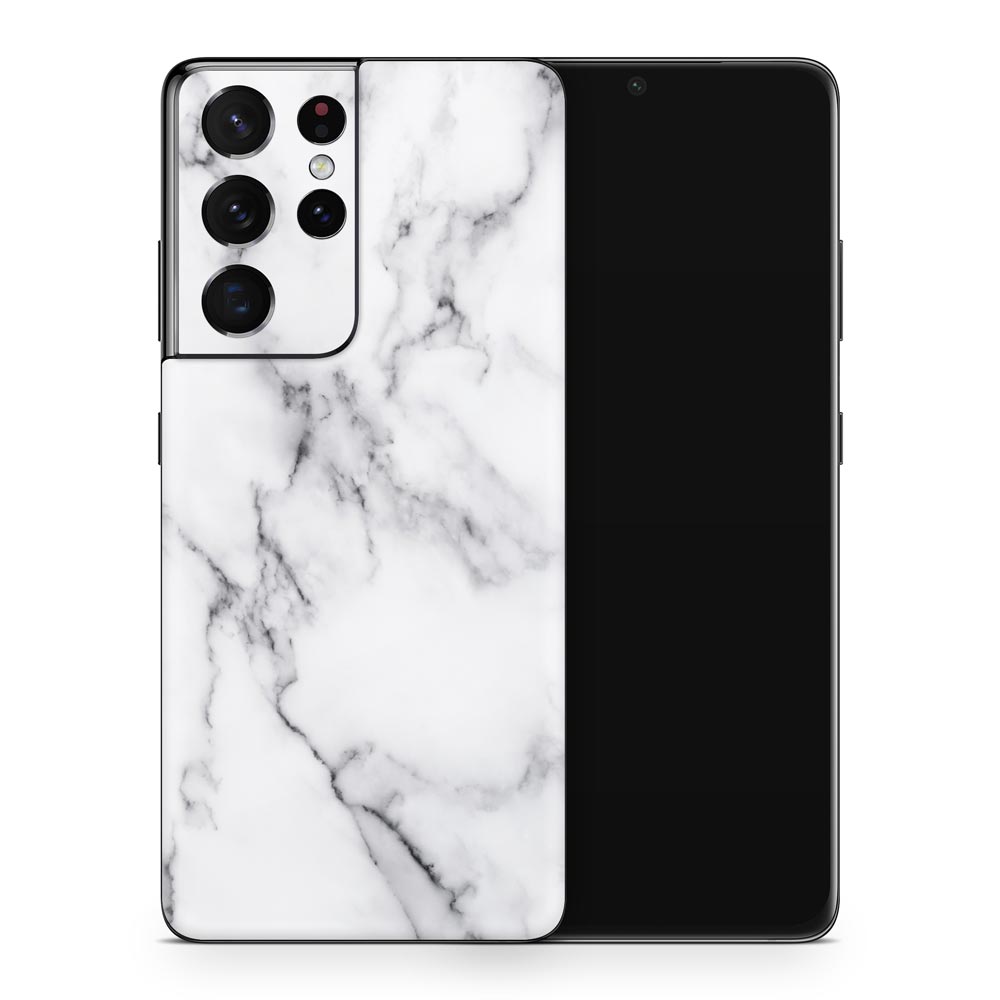 White Marble III Galaxy S21 Skin