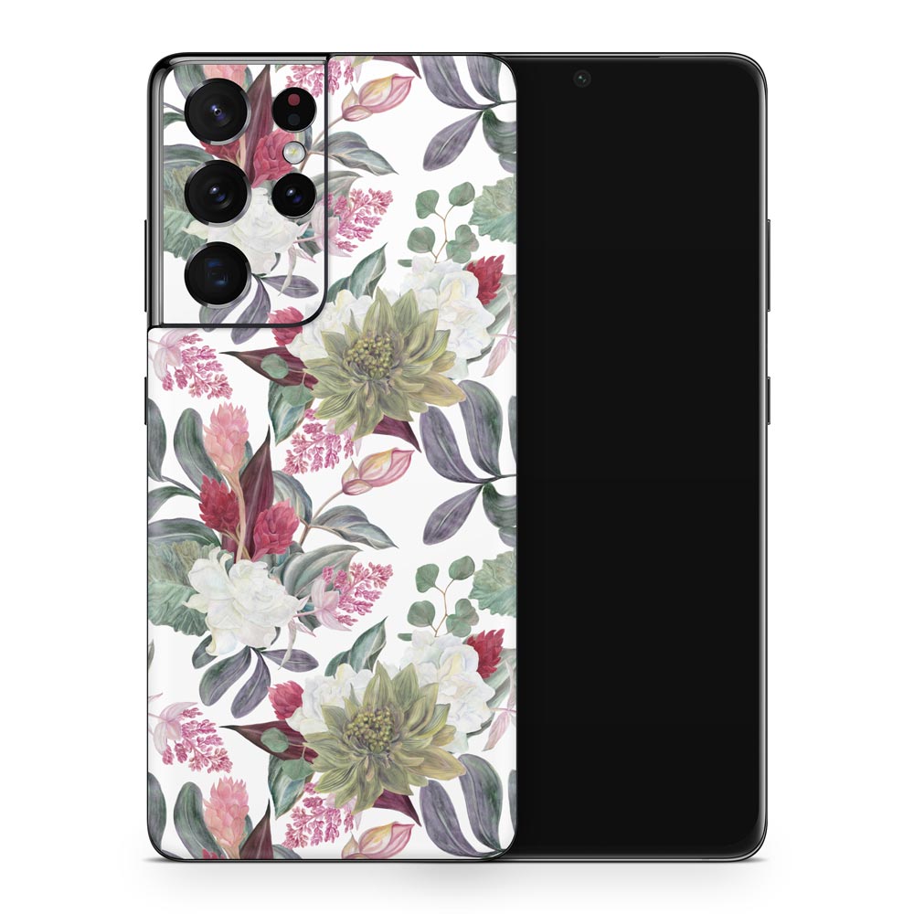 Watercolour Floral Galaxy S21 Skin