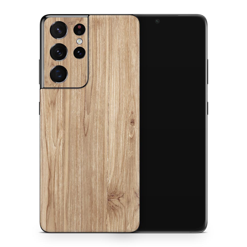 Beech Wood Galaxy S21 Skin