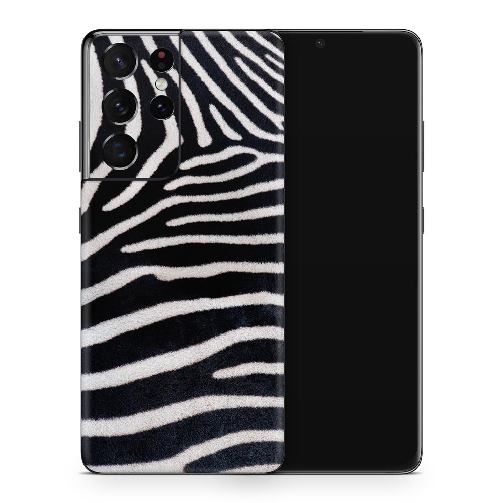 Zebra Print Galaxy S21 Skin