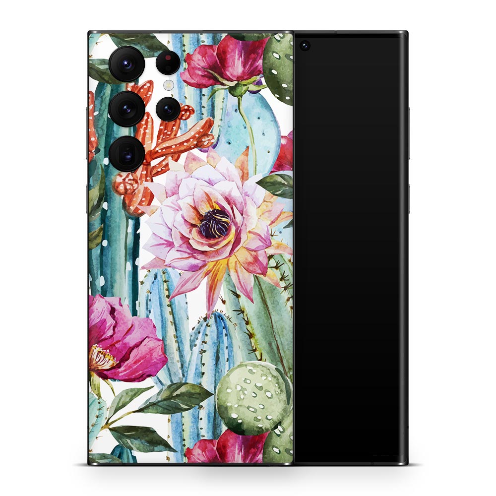 Cactus Flower Galaxy S22 Skin