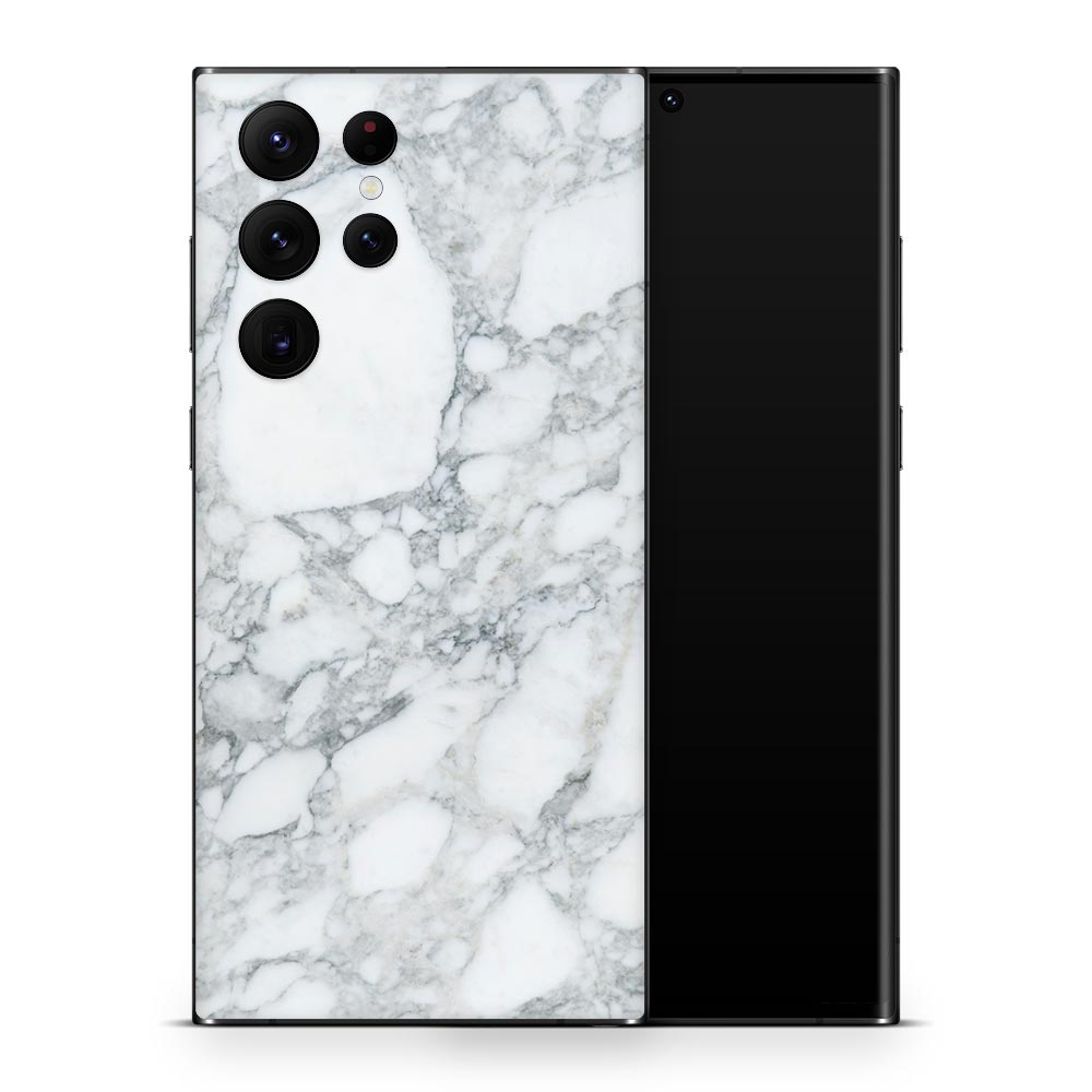 Arabescato Marble Galaxy S22 Skin