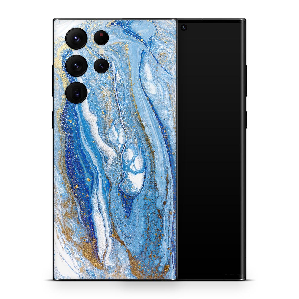 Blue Marble Sprinkles Galaxy S22 Skin