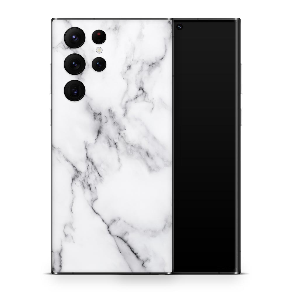 White Marble III Galaxy S22 Skin