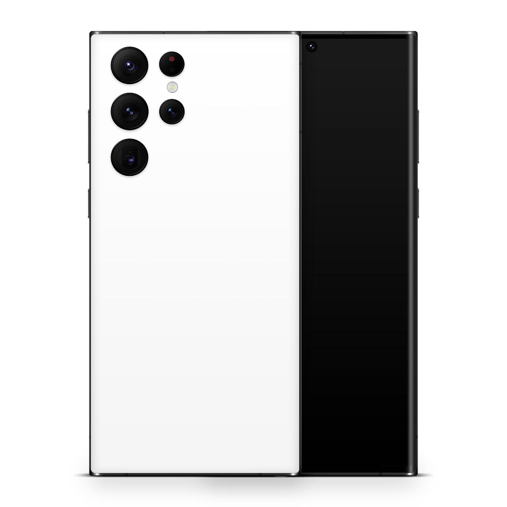 White Galaxy S22 Skin