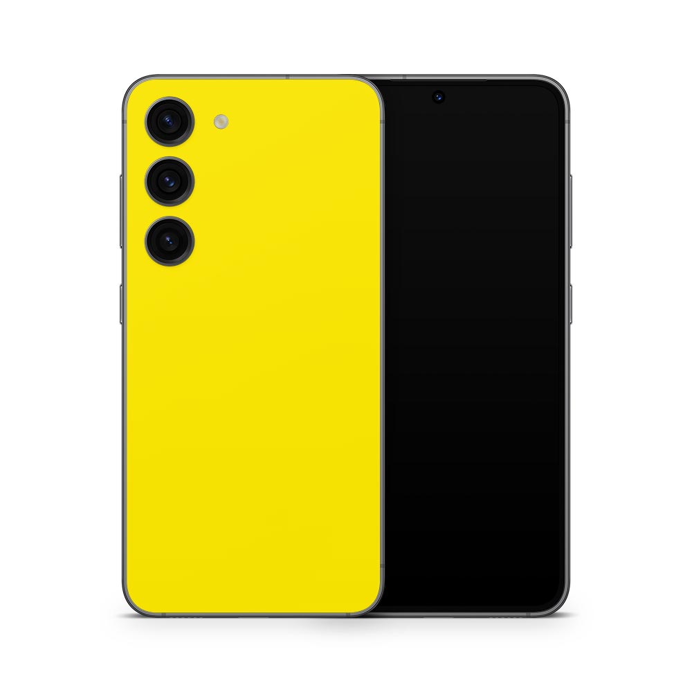 Yellow Galaxy A Series Skin