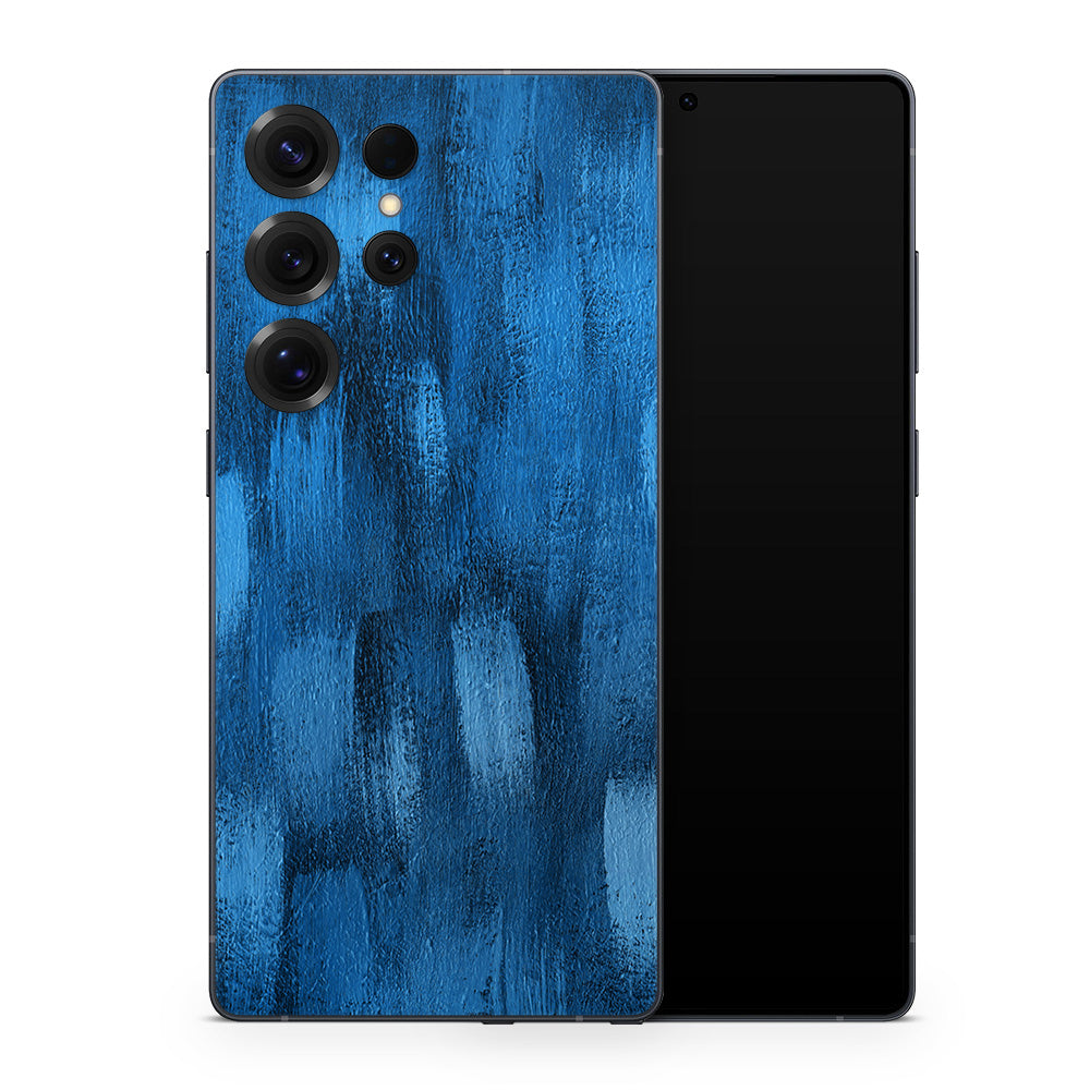 Brushed Blue Galaxy S25 Skin