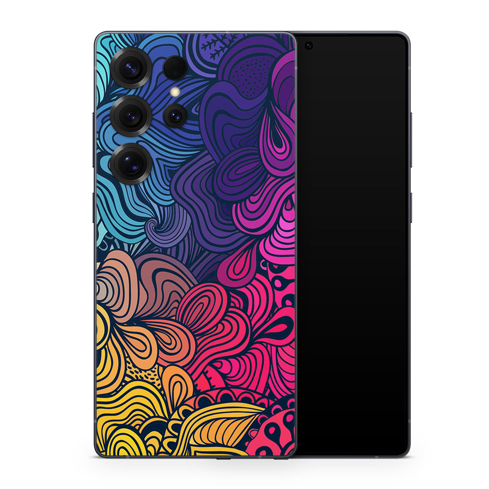 Floral Form Galaxy S25 Skin