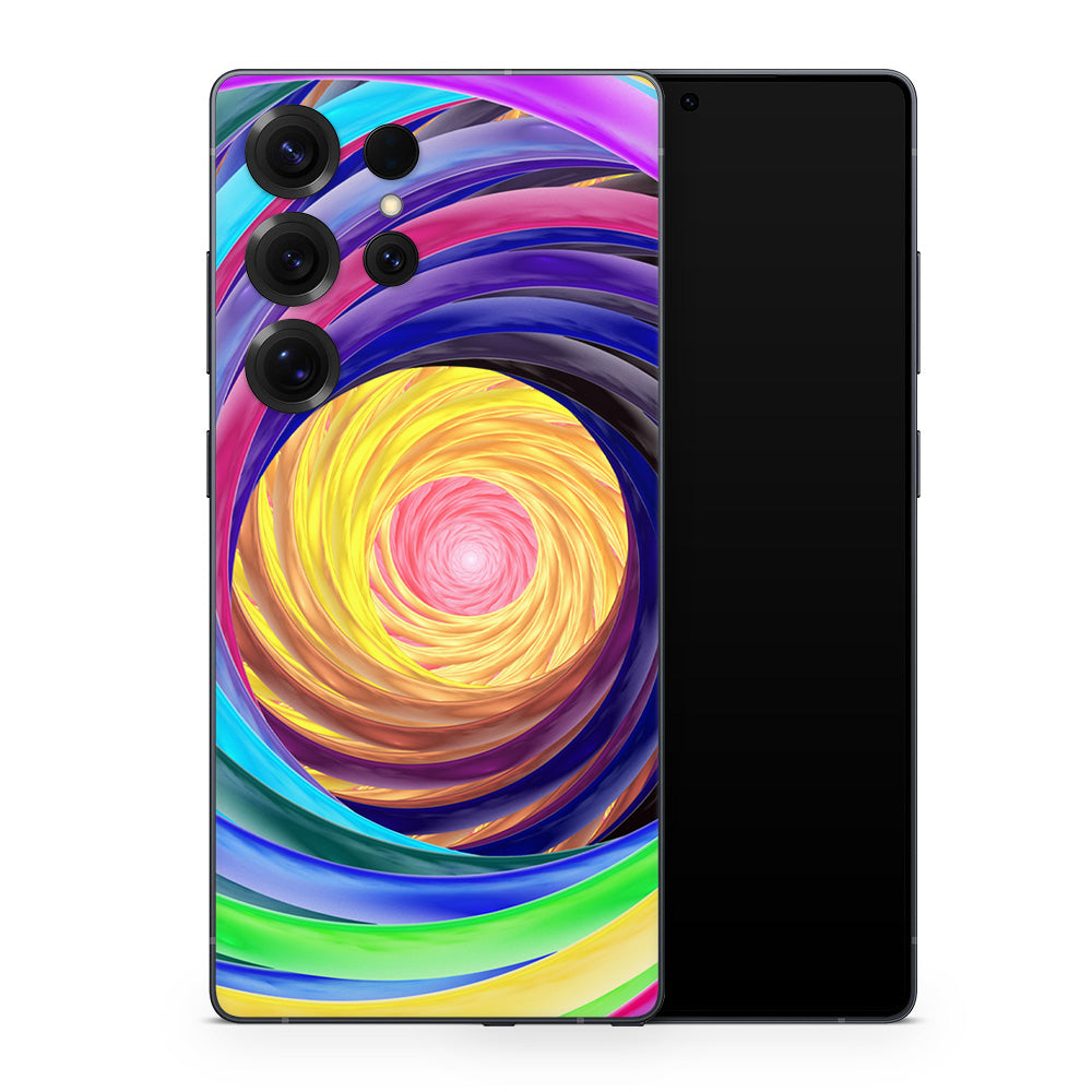 Rainbow Vortex Galaxy S25 Skin