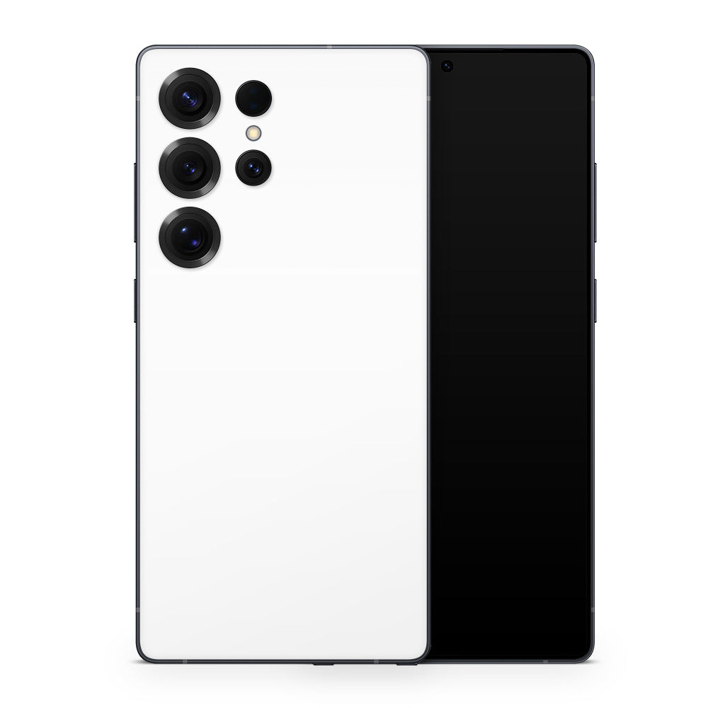 White Galaxy S25 Skin