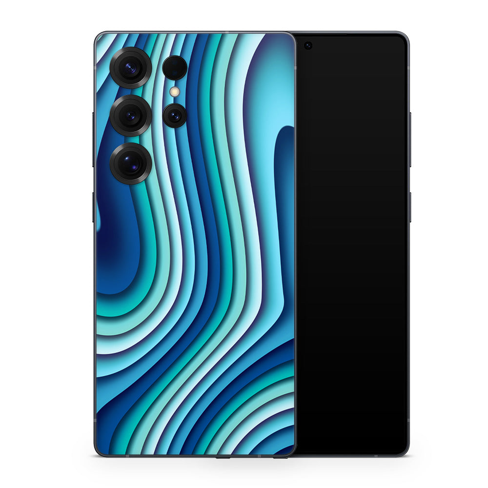 Wavy Fractal Galaxy S25 Skin