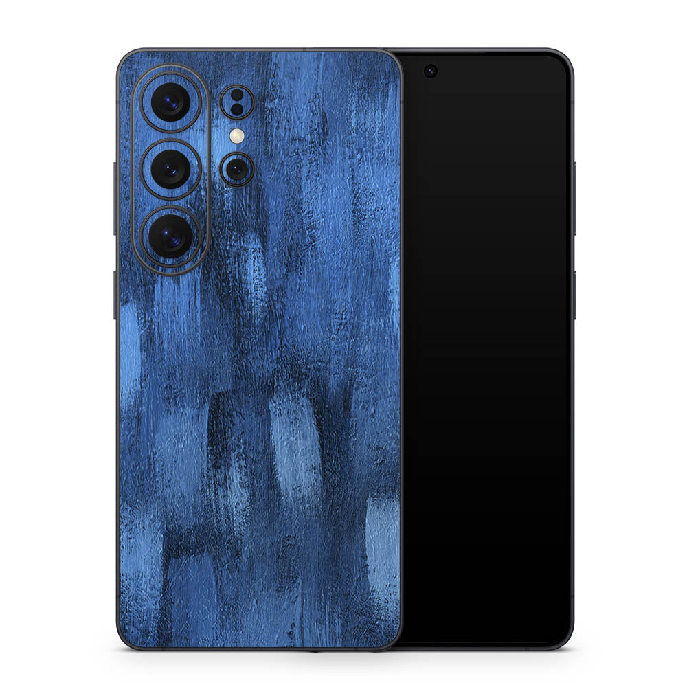 Brushed Blue Galaxy S26 Skin