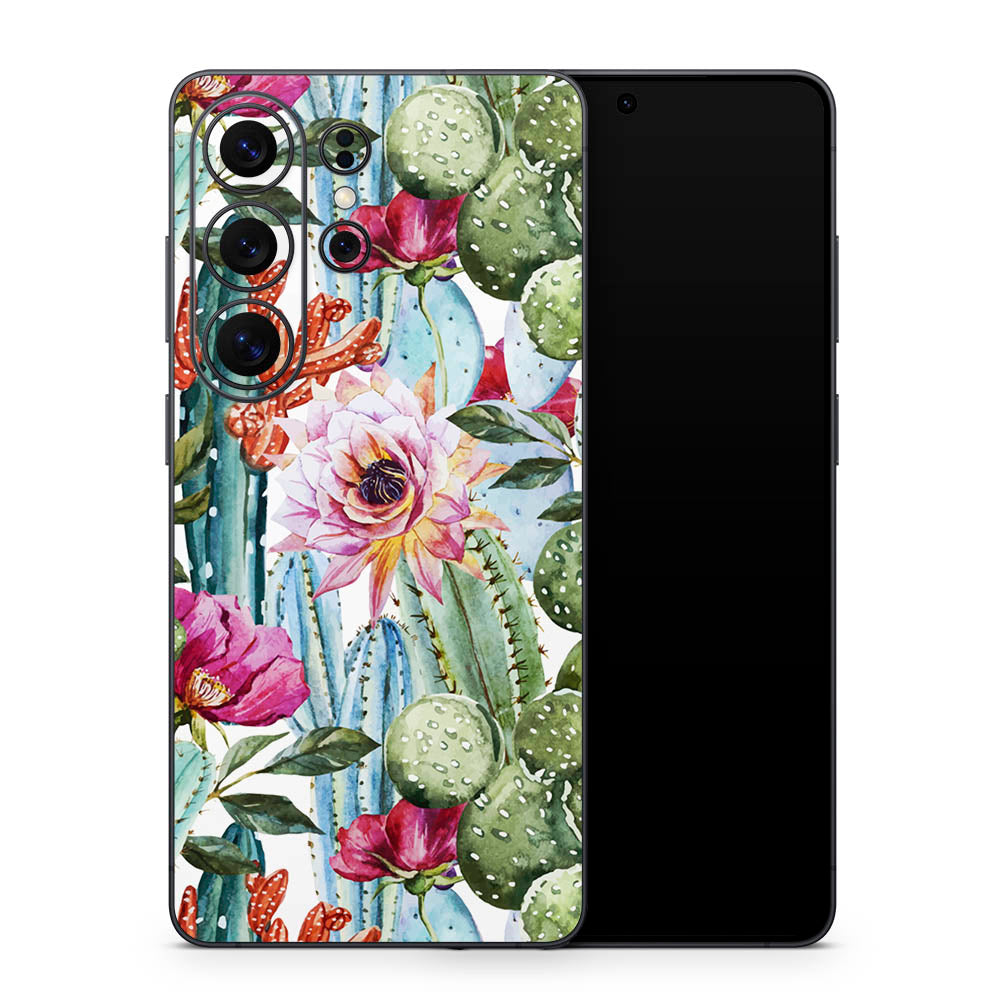 Cactus Flower Galaxy S26 Skin