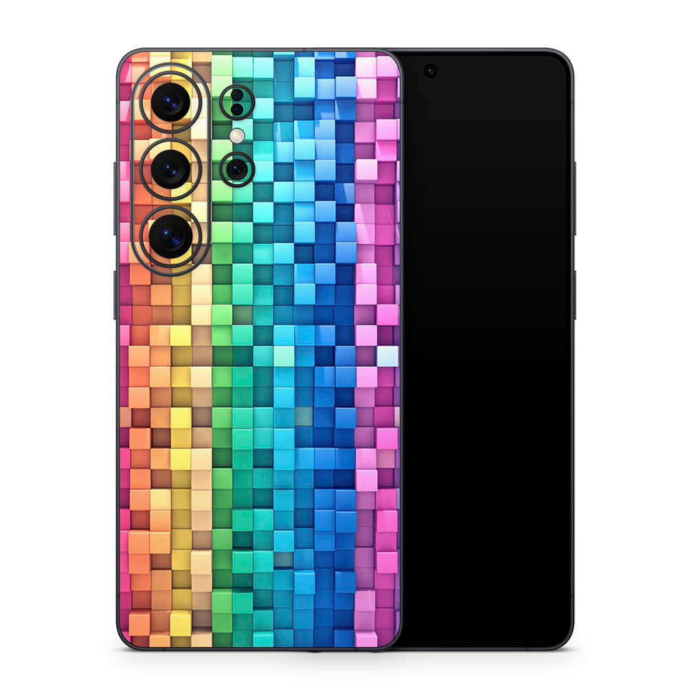 Rainbow Construct Galaxy S26 Skin