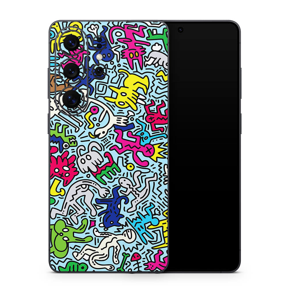 Doodle Crazy Galaxy S26 Skin