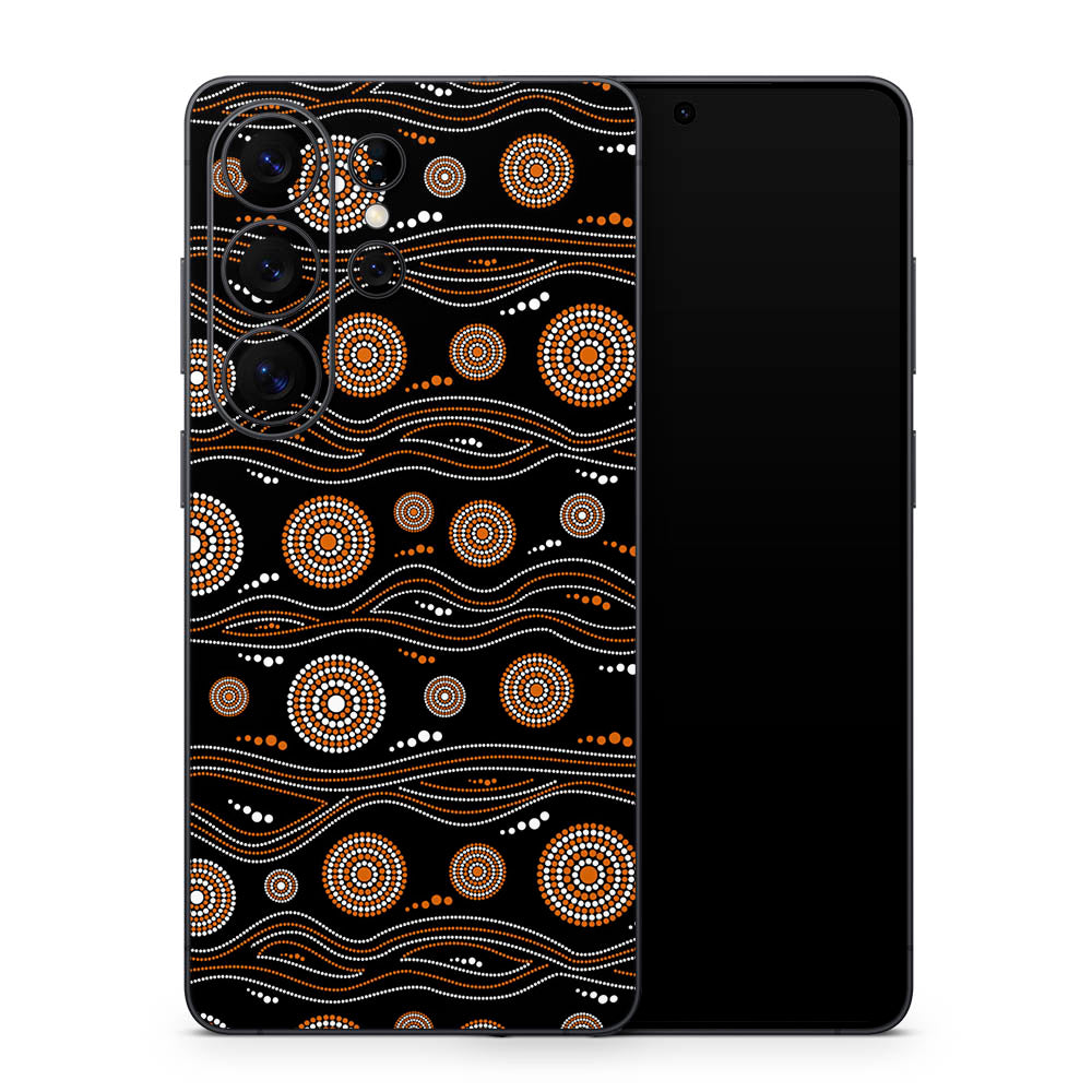 Earthy Circles Galaxy S26 Skin