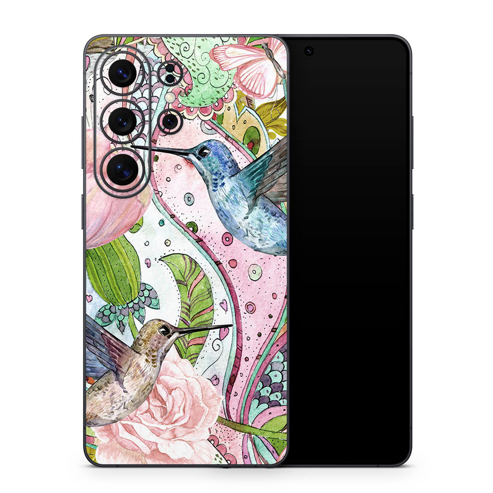 Hummingbird Floral Galaxy S26 Skin