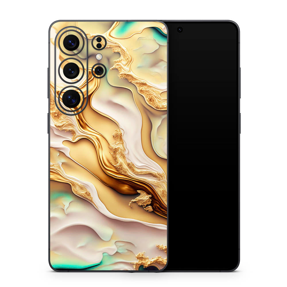 Liquid Gold Galaxy S26 Skin