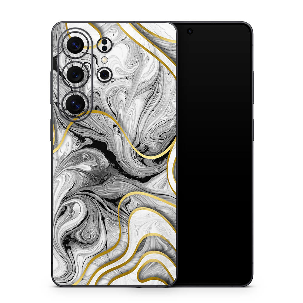 Acrylic Marble Swirl Galaxy S26 Skin