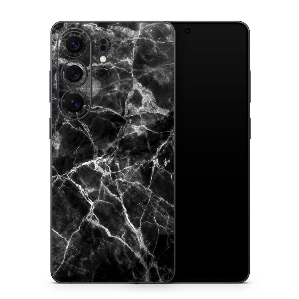 Classic Black Marble Galaxy S26 Skin