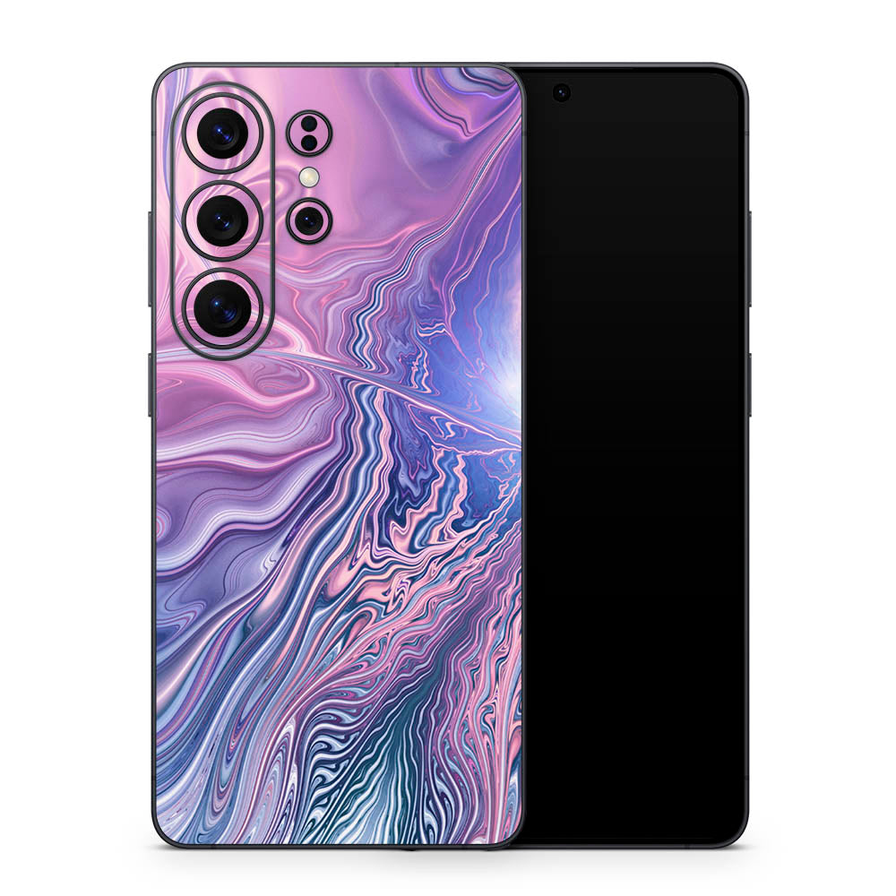 Fractal Marble Galaxy S26 Skin