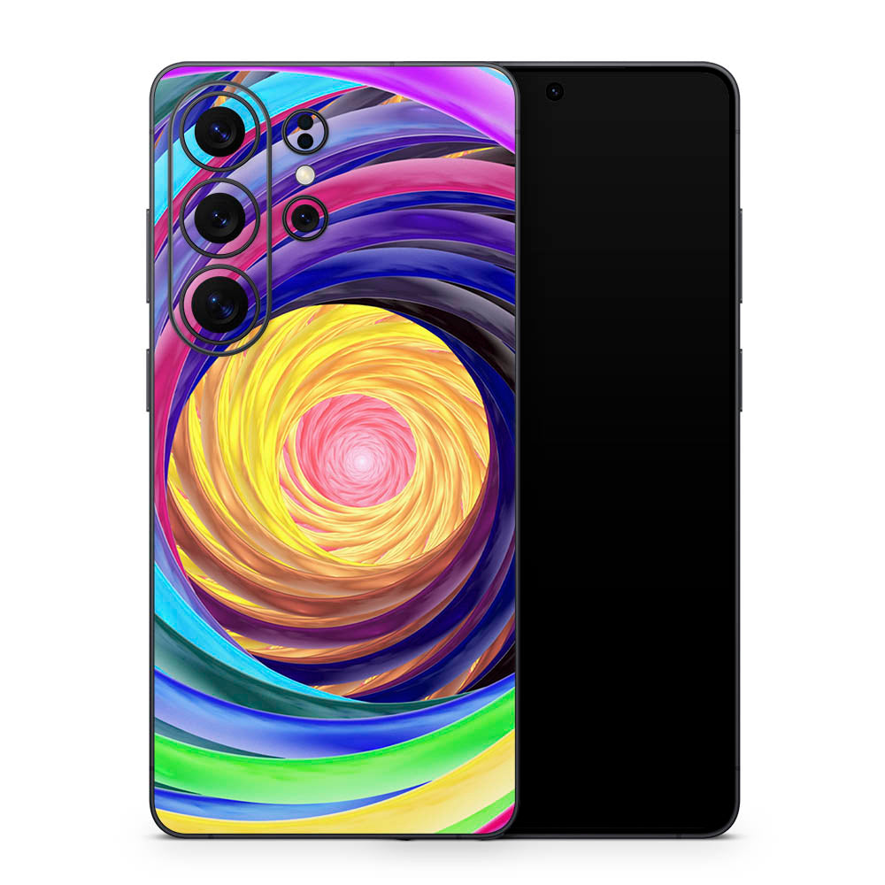 Rainbow Vortex Galaxy S26 Skin