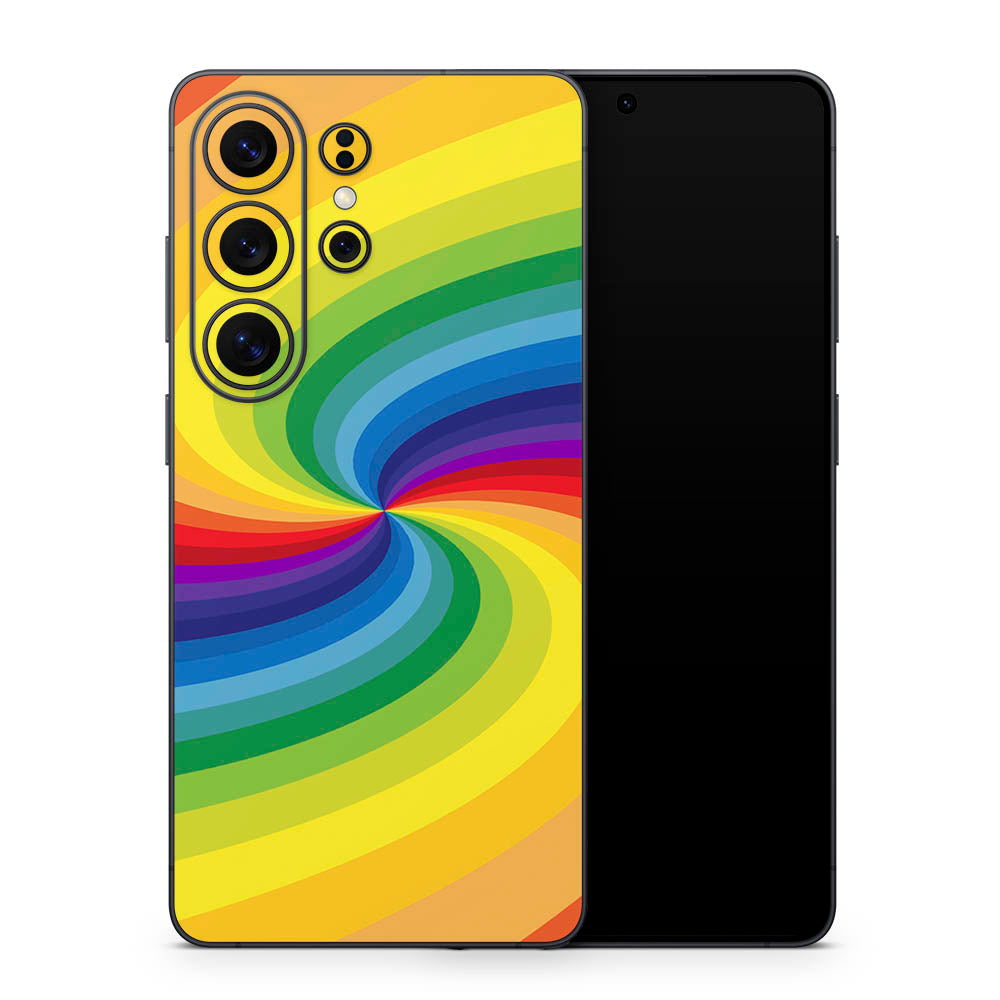 Rainbow Trance Galaxy S26 Skin