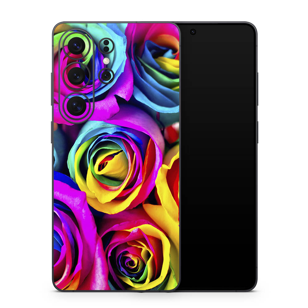 Rainbow Roses Galaxy S26 Skin