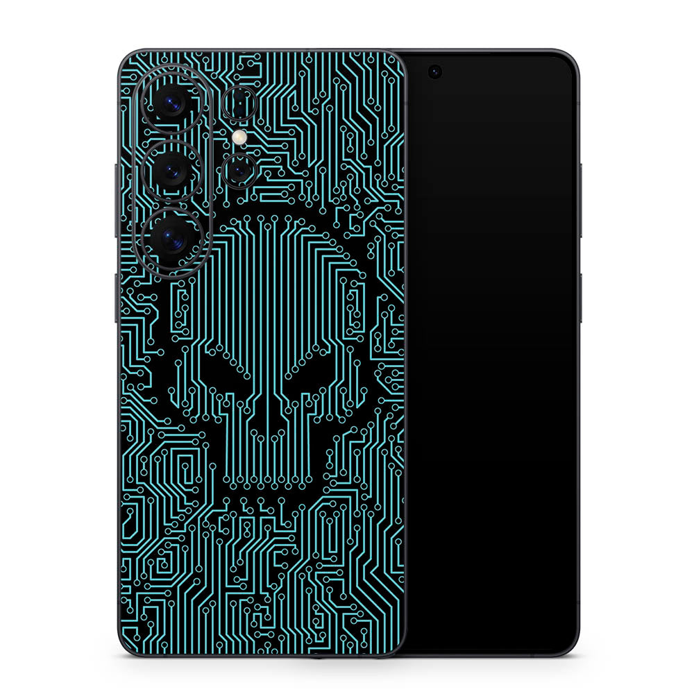 Circuit Skull Galaxy S26 Skin