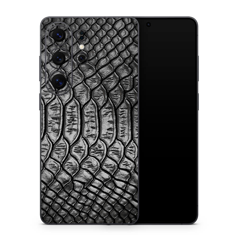 Black Snakeskin Galaxy S26 Skin
