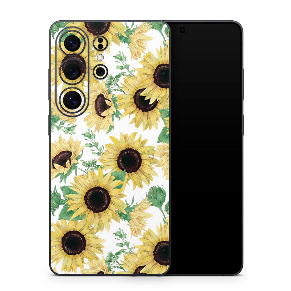 Watercolour Sunflower Galaxy S26 Skin