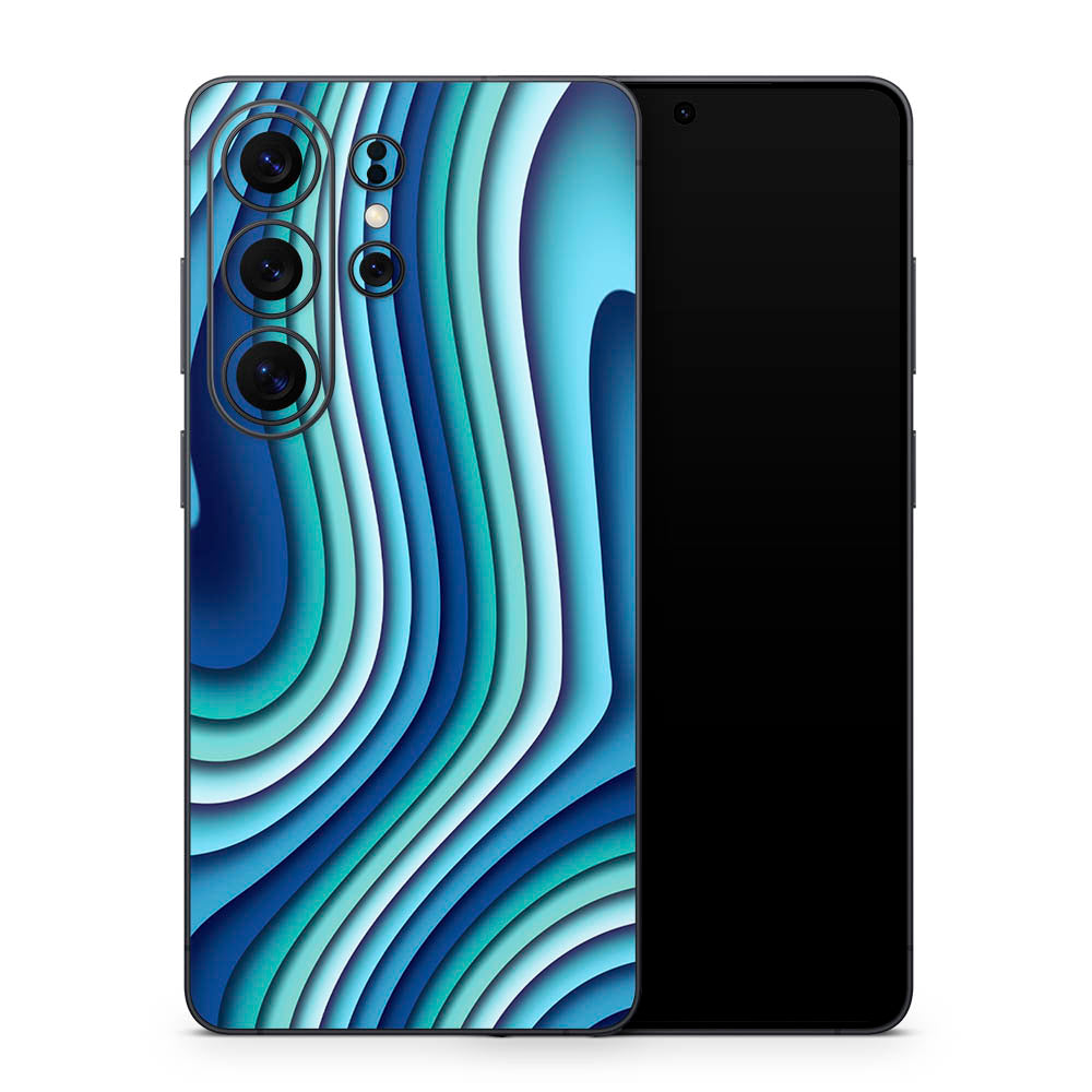 Wavy Fractal Galaxy S26 Skin