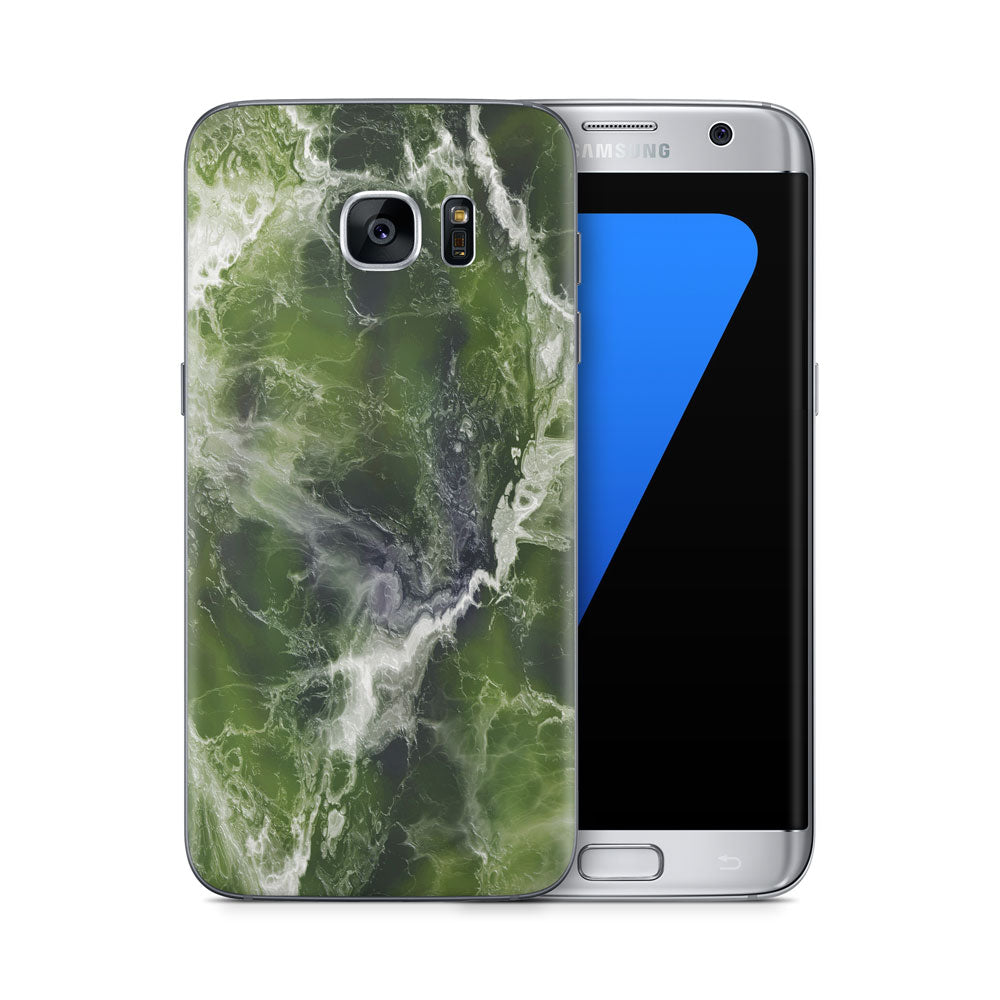 Green Ocean Marble Galaxy S7 Skin