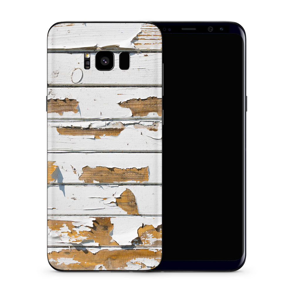 Peeling Wood Panels Galaxy S8 Skin