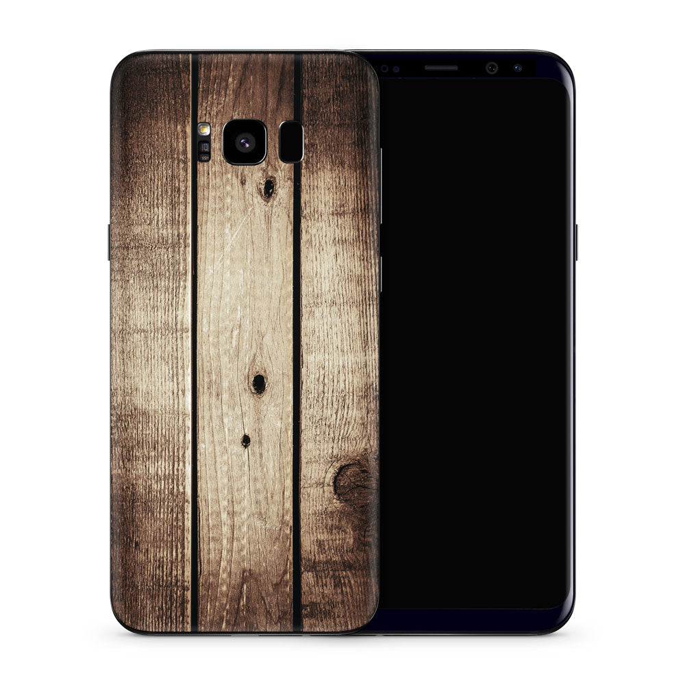 Vintage Wood Galaxy S8 Skin