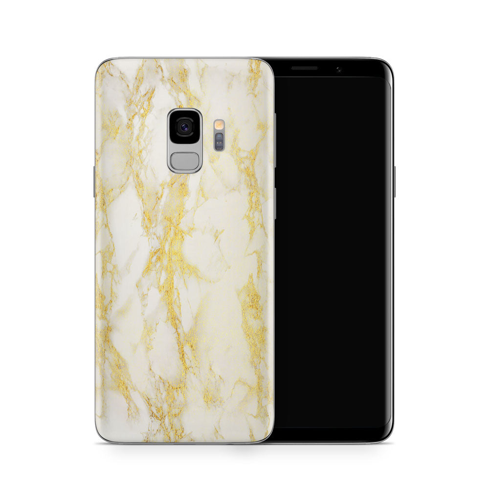 Gold Marble Galaxy S9 Skin