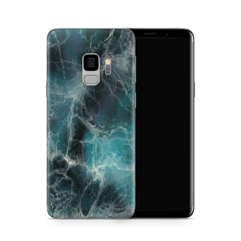 Blue Ocean Marble Galaxy S9 Skin