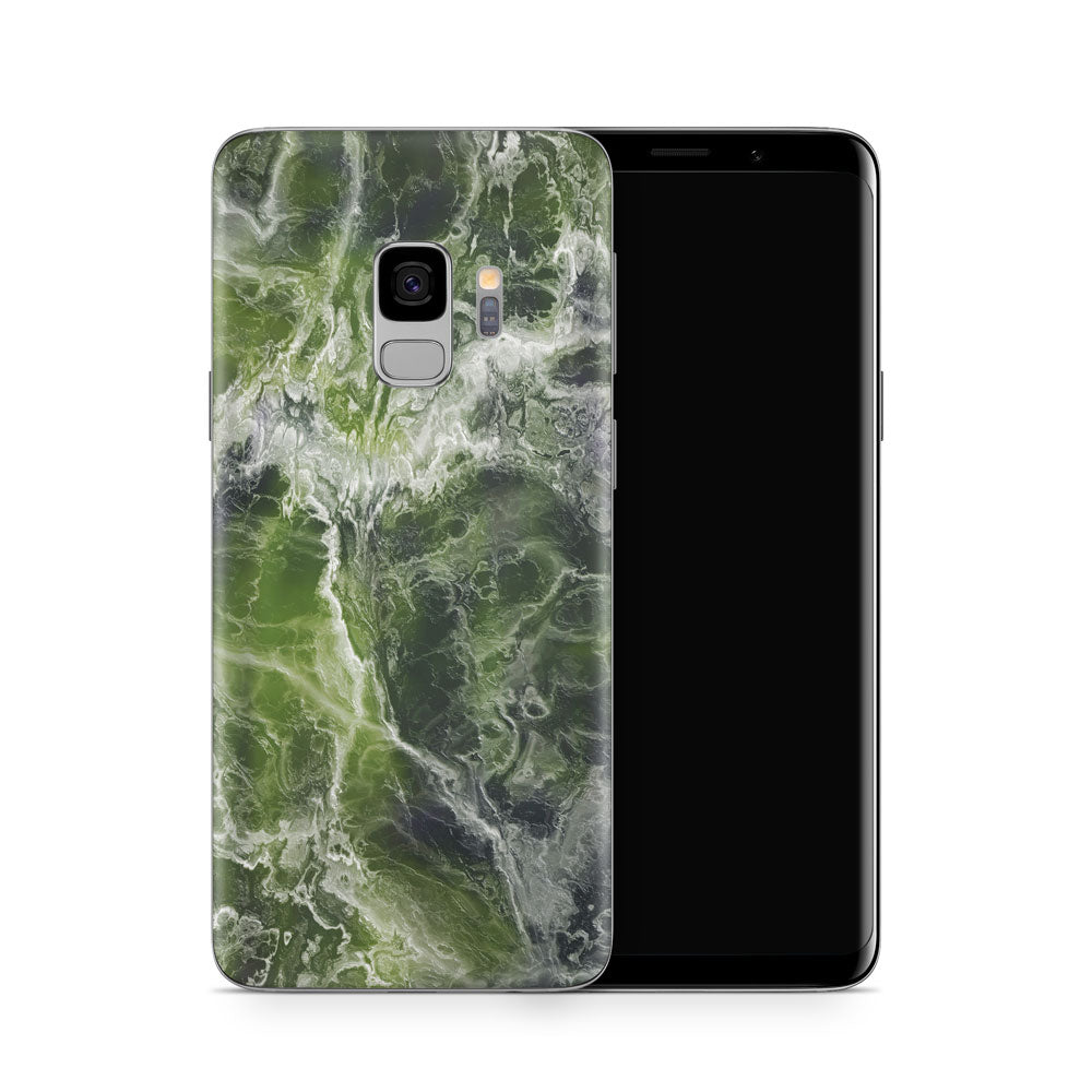 Green Ocean Marble Galaxy S9 Skin