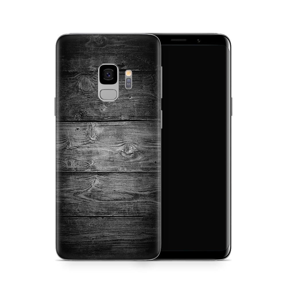 Black Timber V2 Galaxy S9 Skin