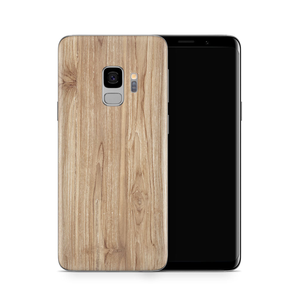 Beech Wood Galaxy S9 Skin