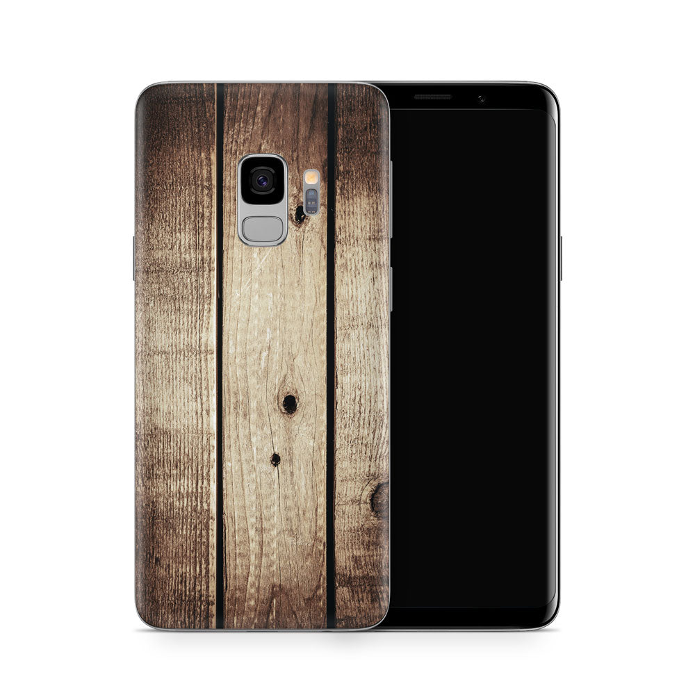 Vintage Wood Galaxy S9 Skin