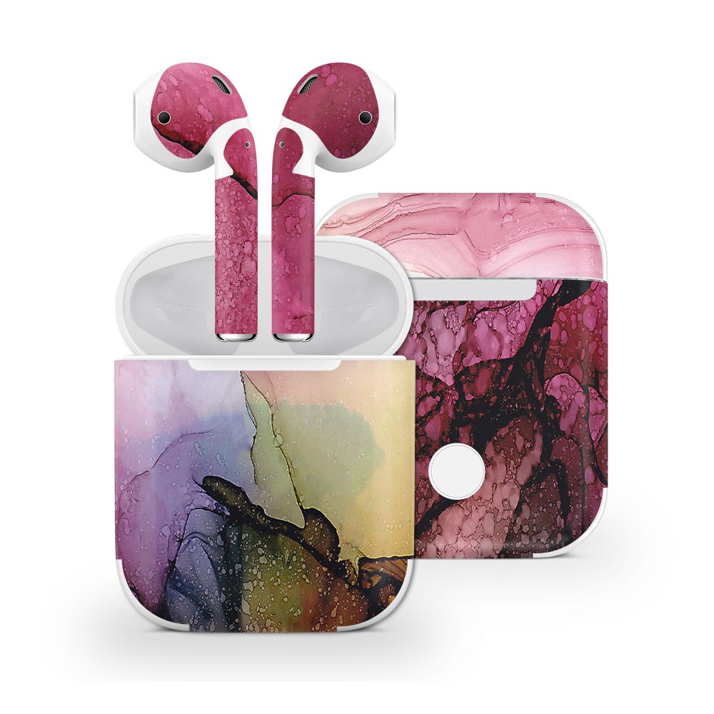 Abstract Floral Apple Airpods Skin
