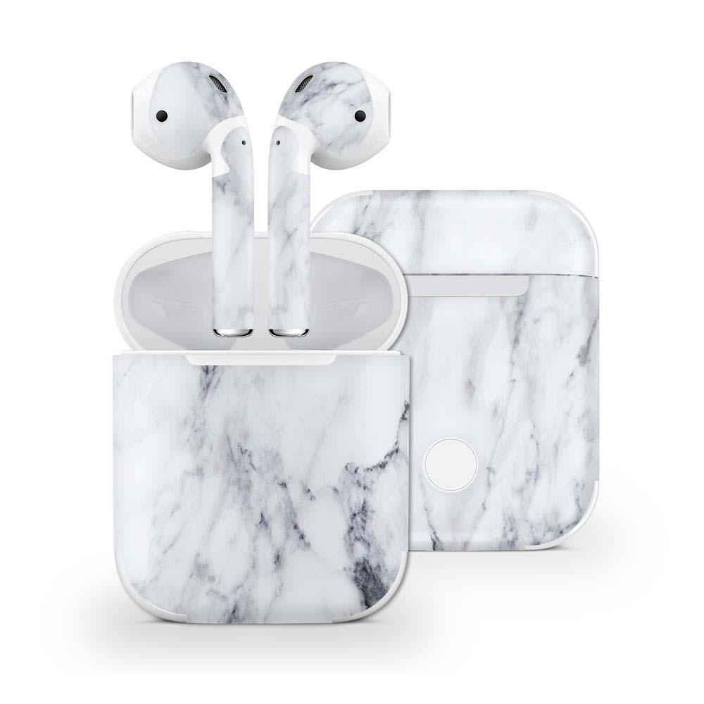 Dark Marble Apple Airpods Skin