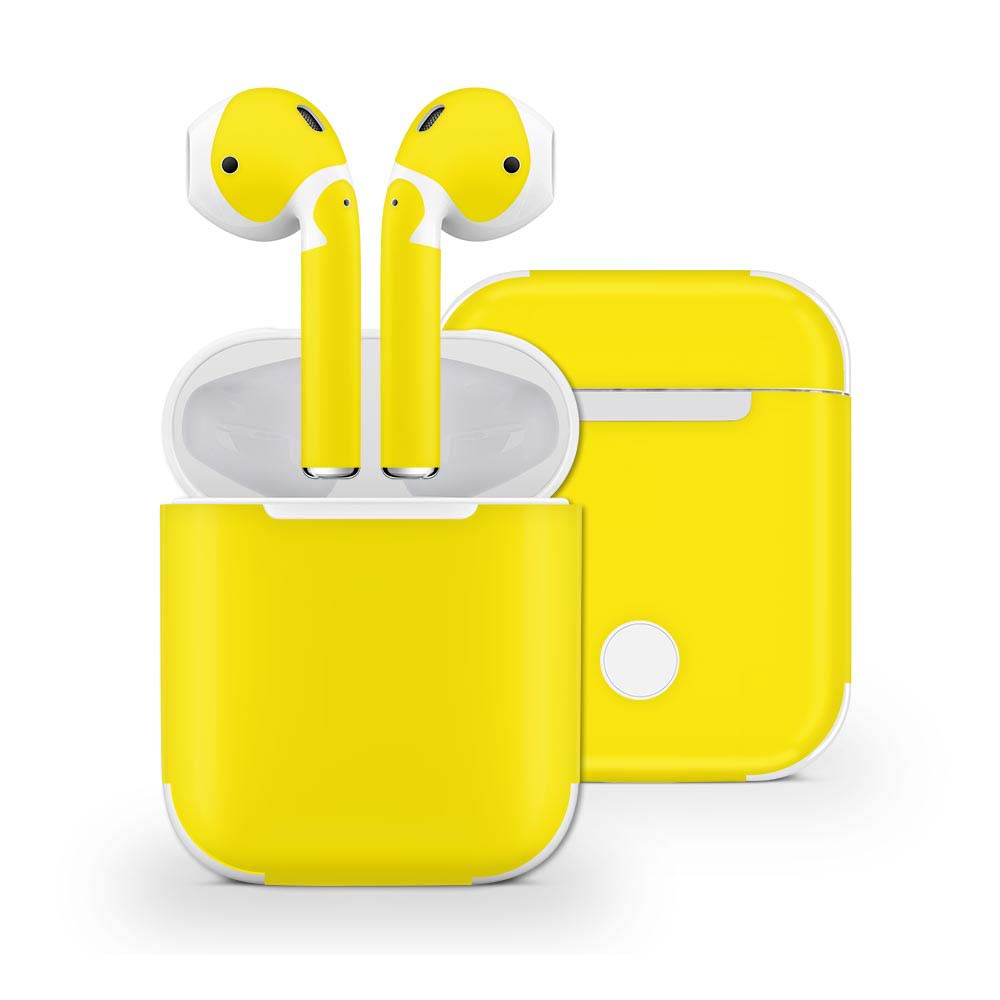 Yellow Apple Airpods Skin