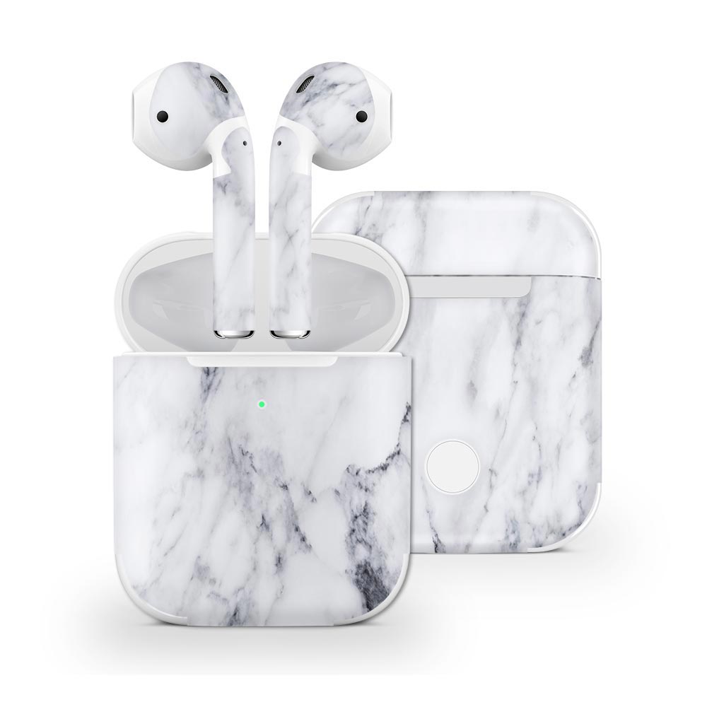 Dark Marble Apple Airpods 2 Skin