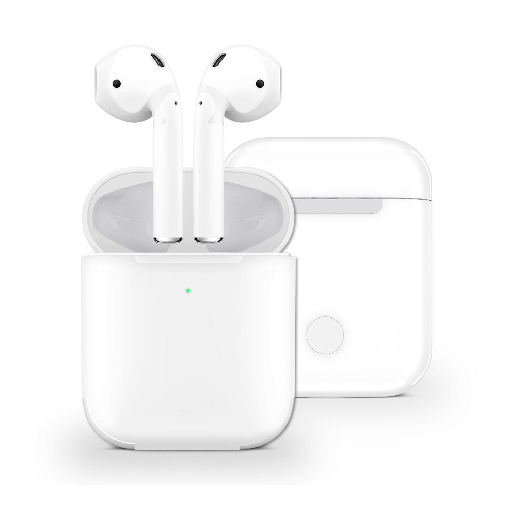 White Apple Airpods 2 Skin