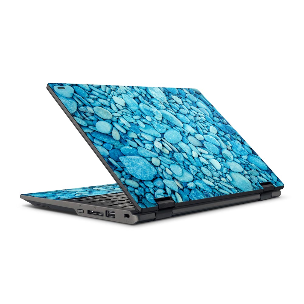 Blue Pebbles Acer Travelmate Spin B118 Skin