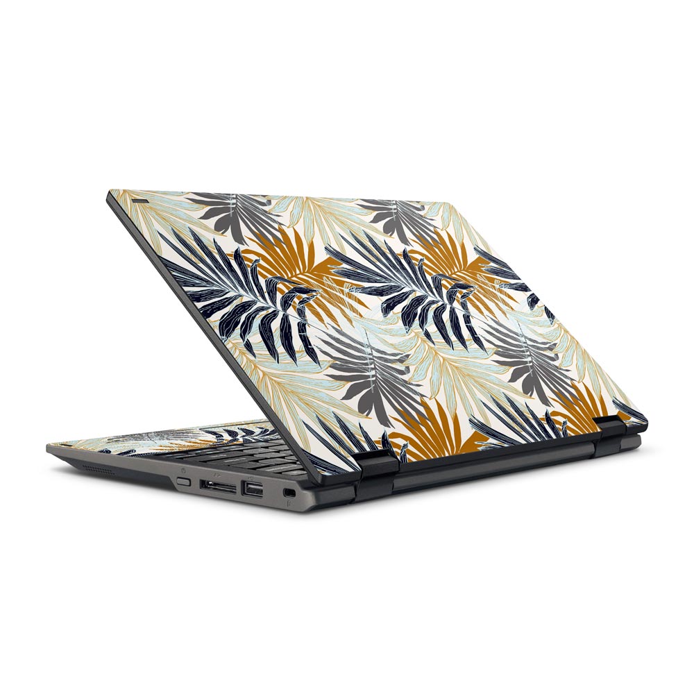 Retro Palm Leaves Acer Travelmate Spin B118 Skin